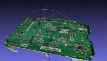 Generation of 3D model of the circuit board