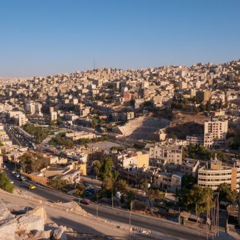 A view of buildings in Amman, Jordan