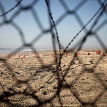 A view through the US-Mexico border