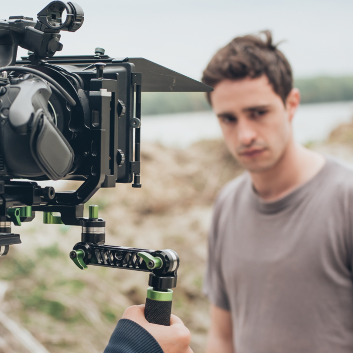 actor in front of camera