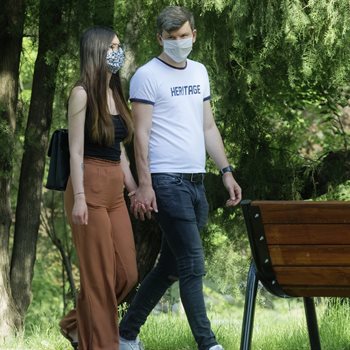 couple in masks