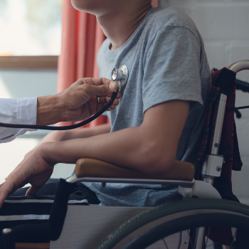 disabled child in wheelchair