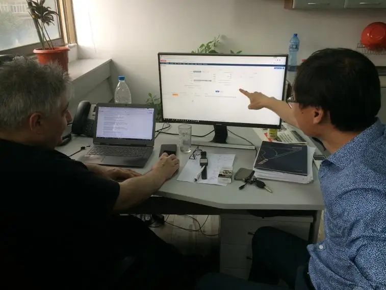Habin Lee working in Bulgaria