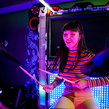 Female drummer