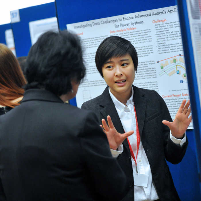 doctoral student talking