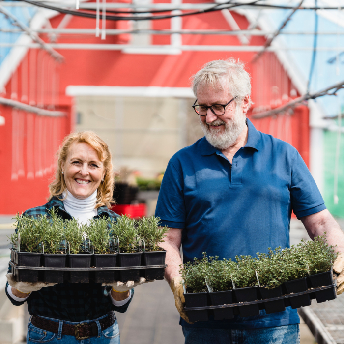 seniors gardening
