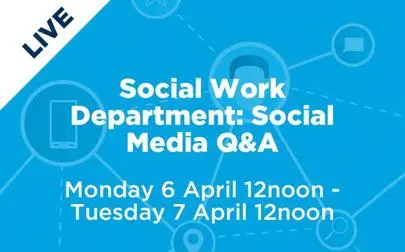 image of Social Work Department: Social Media Q&A
