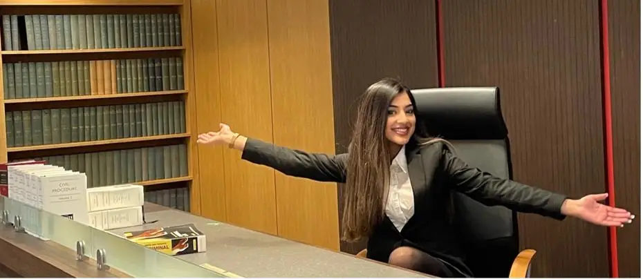 Law student moot court