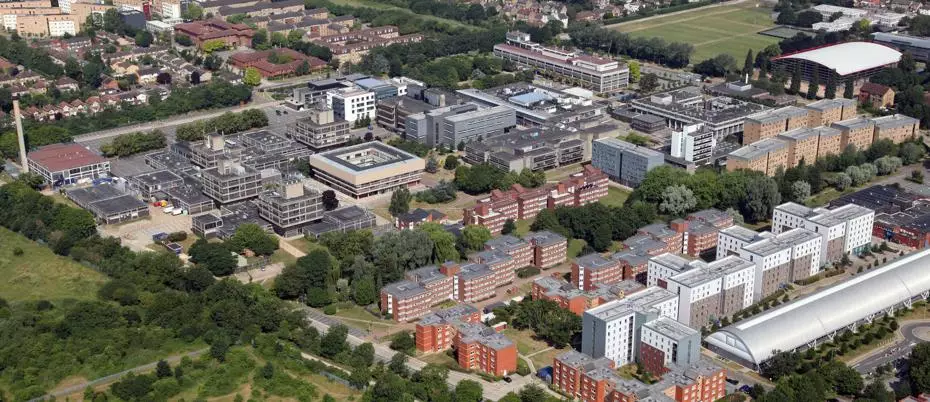 Aerial view of Brunel University London