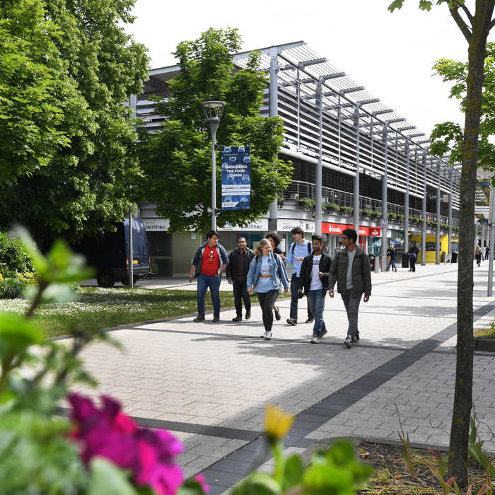 Brunel University London campus concourse