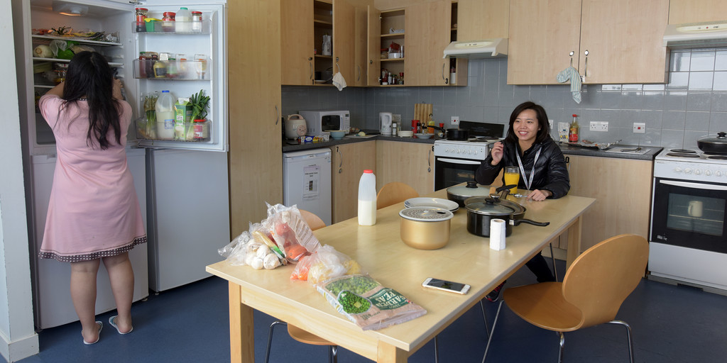 Brunel student hall kitchen
