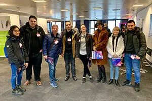 Group of students and lecturers