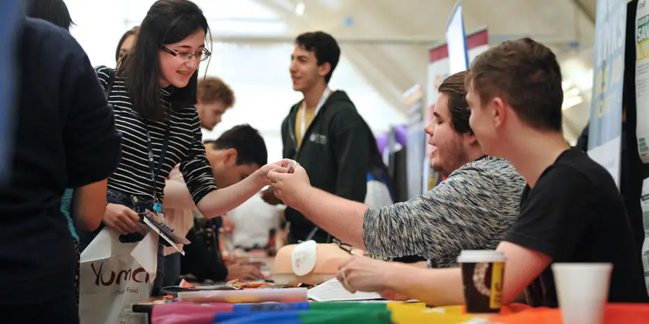 students freshers fair