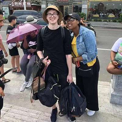 Brunel student in China