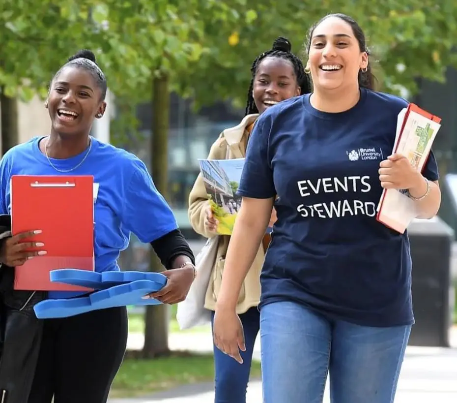 Me and other fellow students during one of my multiple job roles as one of Brunel's student ambassadors!