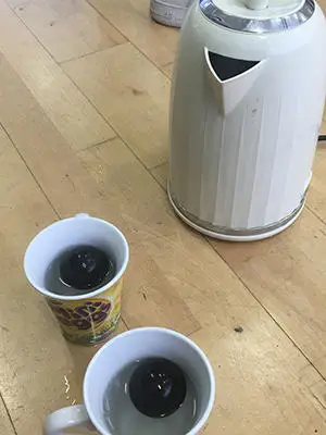 2 cups of coffee