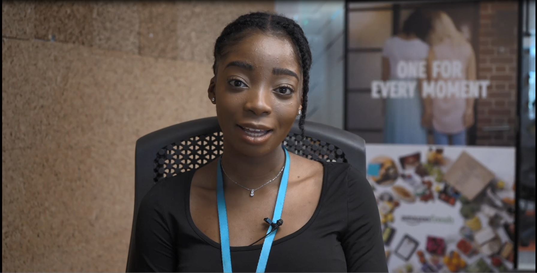 Bethanie talking to camera