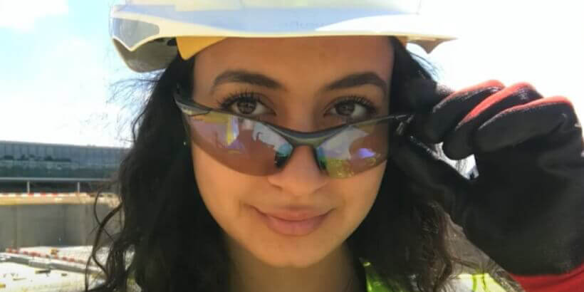 Fabiana carries out her Civil Engineering with Sustainability placement at Ferrovial Agroman UK