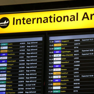 Heathrow International Arrivals Board