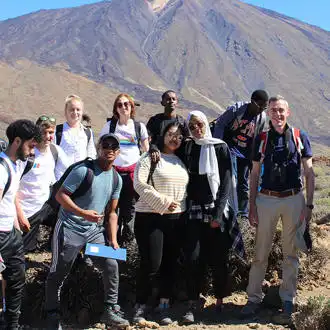 Group of Brunel Environmental Sciences student in Tenerife