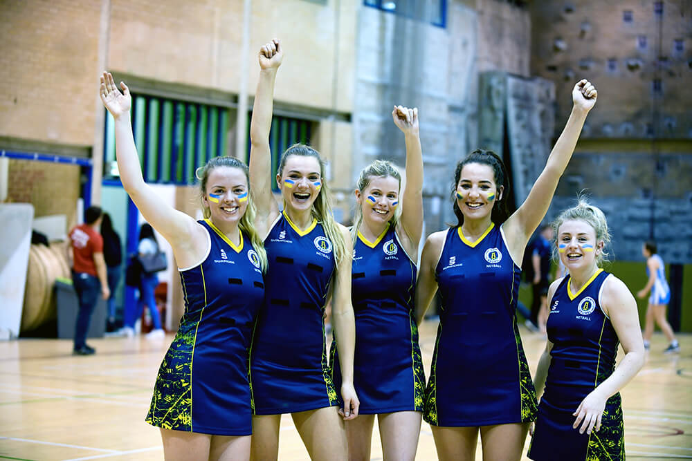 Photo of Brunel Netball club members 