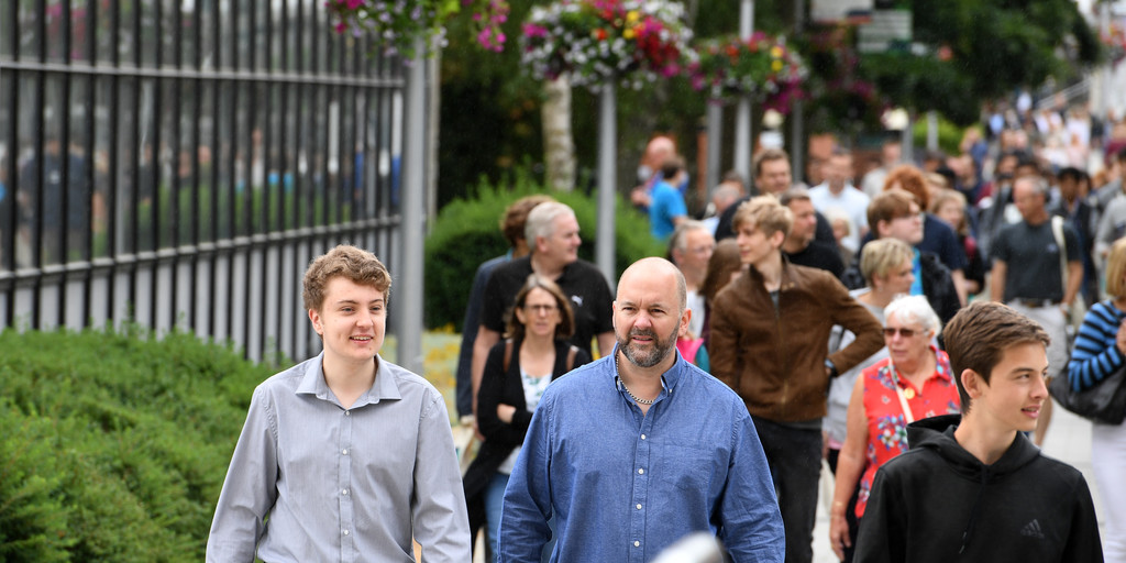 people walking