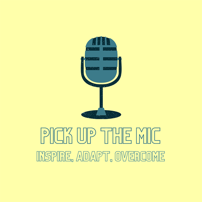 Pick Up The Mic podcast series logo