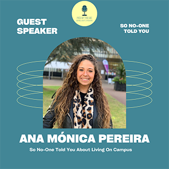 podcast cover of so no one told you about living on campus