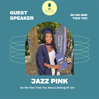 podcast cover so no one told you about dating while at uni