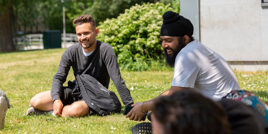 Students on campus
