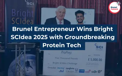 image of Brunel Entrepreneur Wins Bright SCIdea 2025 with Groundbreaking Protein Tech