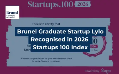 image of Brunel Graduate Startup Lylo Recognised in 2026 Startups 100 Index