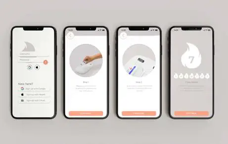 DermaTrack app on mobile phones