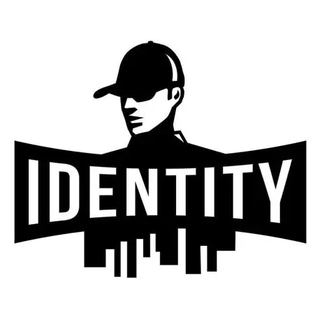 Logo with the word identity