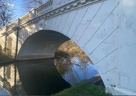 Close up of bridge over Grand Union canal