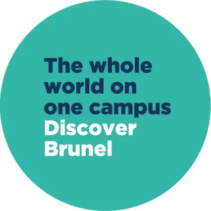 blue text the wjole world on one campus in a green circle