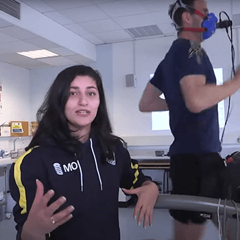 Practical session in the Sport Sciences laboratories