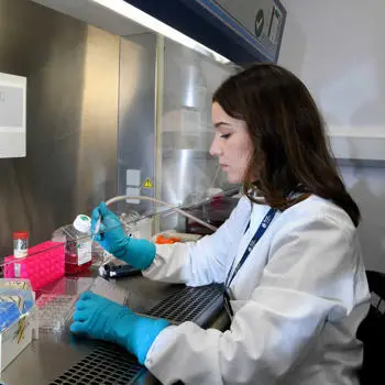 image of science student in the lab