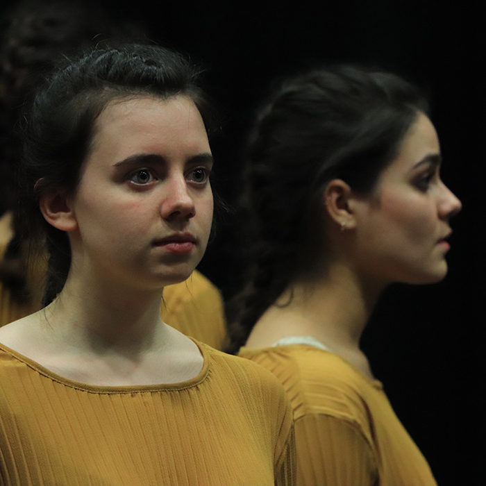 Students performing on the stage of Theatre Studio at Brunel University London  (6)