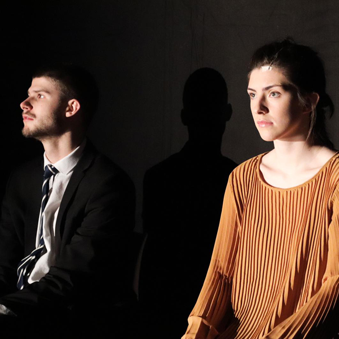 Students performing on the stage of Theatre Studio at Brunel University London  (7)